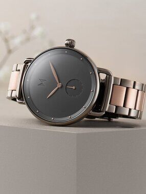 MVMT Watch Rosegold Gunmetal Tone Chronograph